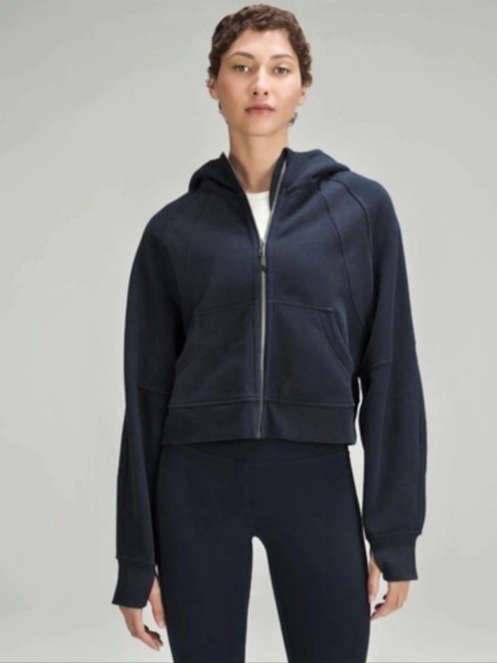 Lululemon Scuba Oversized Full-Zip Hoodie Black XS/S